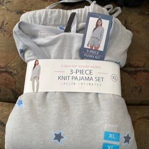 Jaclyn 3 piece Pajama Set NEW.  XL